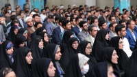 イランイスラム革命最高指導者のハーメネイー師とイランの学問エリートらの会談