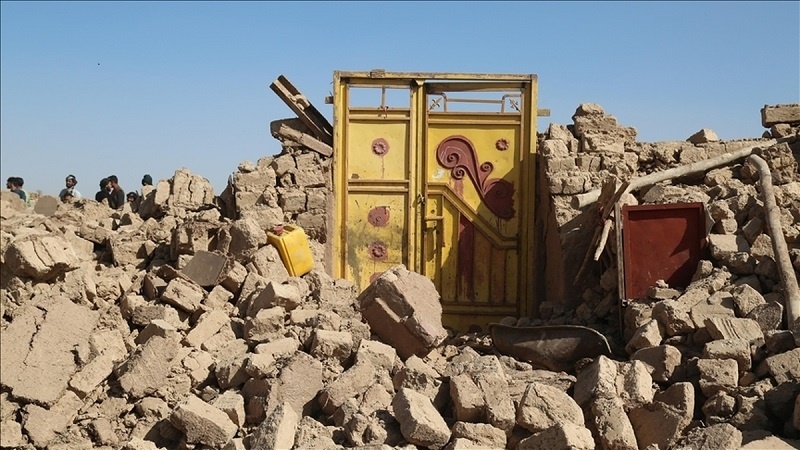گزارش هلال احمر افغانستان از تخریب خانه های مردم بر اثر زلزله