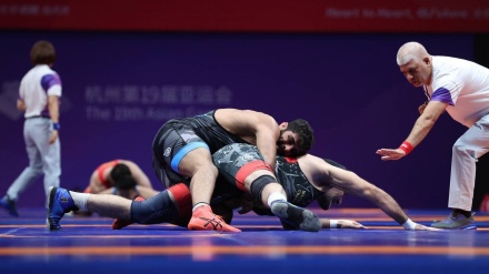 Первая золотая медаль Ирана по борьбе на Азиатских играх