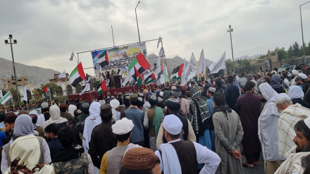 په کابل کې د صهیونیسټي رژیم پر ضد او د فلسطین په ملاتړ پراخ لاریون