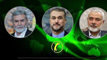 Իրանի արտգործնախարարը հեռախոսազրույց է ունեցել Պաղեստինի Դիմադրության առաջնորդների հետ. Ընդգծվել է Գազայում Իսրայելի հանցագործությունների անհապաղ դադարեցման անհրաժեշտությունը