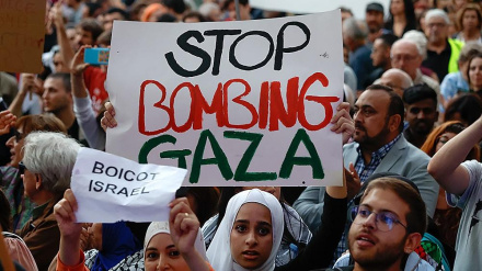 (FOTO) Solidarieta' mondiale alla popolazione di Gaza