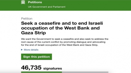 Peticioni që i kërkon qeverisë së Londres te mbeshtetet armpushimin ne Gaza merr mbi 46000 firma