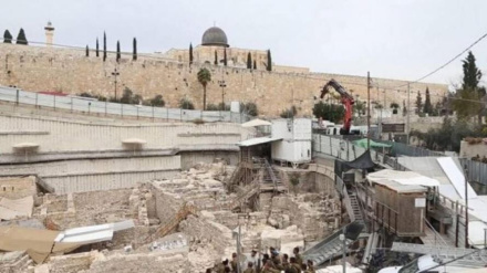 Hamas-Reaktion auf Öffnung eines Tunnels unter Al-Aqsa-Moschee durch israelisches Regime