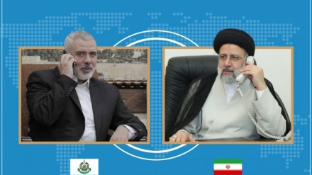 הנשיא ראיסי בשיחה עם אסמאעיל הניה: הרצון של העם הפלסטיני מבשר על הניצחון הסופי על הכיבוש