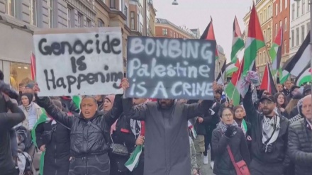 Thousands of Danish, Swiss demonstrators condemn Israel’s ruthless massacre of Palestinians