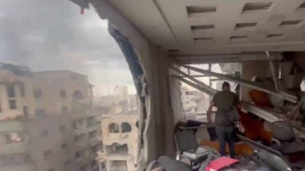 Zionistischer Angriff auf das Büro des Al-Alam-Netzwerks in Gaza