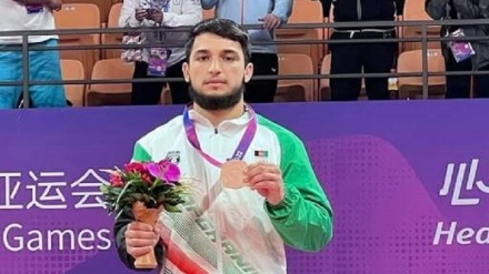 بازی های هانگژو؛ورزشکار افغانستانی مدال برنز کوراش را کسب کرد