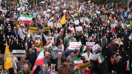 Возмущение народа исламского Ирана в поддержку угнетенной палестинской нации