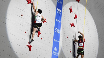 Atlet Panjat Tebing Iran Sabet Emas di Asian Games Hangzhou