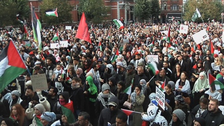 Protesters in Brussels charge Israel with orchestrating genocide