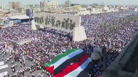 Iraq, maxi corteo a favore del popolo palestinese in piazza Tahrir + FOTO