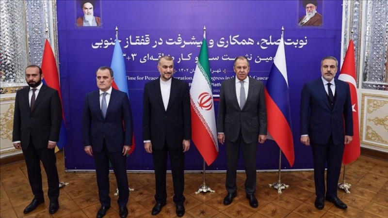 The foreign ministers of Armenia, Azerbaijan, Iran, Russia and Turkey participated at the second 3+3 regional platform meeting in Tehran.