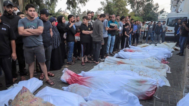 صهیونیست ها کاروانی از فلسطینیان در حال خروج از غزه را قتل عام کردند