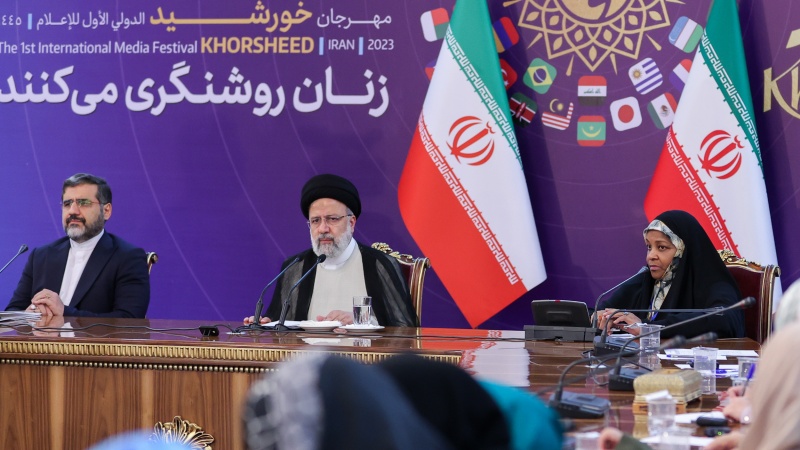 Presiden Iran, Sayid Ebrahim Raisi dalam Festival Media Internasional Khorsheed