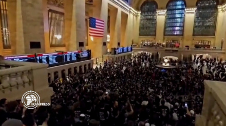 Сторонники Палестины провели митинг на центральной станции метро в Нью-Йорке