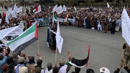 اجتماع امروز مردم کابل در حمایت از ملت مظلوم فلسطین