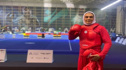 伊朗女子夺散打女子70公斤级获得金牌