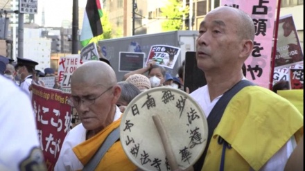 日本でG7外相会合への抗議デモ　ガザ即時停戦求める