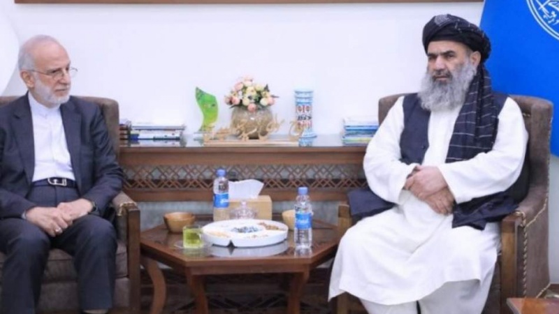 دیدار سرپرست وزارت معارف طالبان با معاون سفیر ایران در کابل