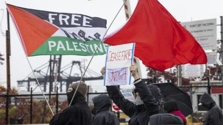 Protes Pengiriman Senjata ke Israel, Pendukung Palestina di AS Blokir Pelabuhan Tacoma