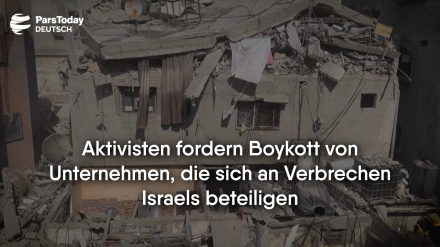 Aktivisten fordern Boykott von Unternehmen, die sich an Verbrechen Israels beteiligen