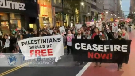 New York'ta Filistin halkıyla dayanışma gösterisi