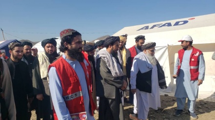 کمک هلال احمر افغانستان به مهاجرین بازگشته از پاکستان