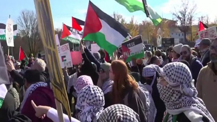 Demo Pro-Gaza di Dekat Rumah Presiden AS: Biden Lakukan Genosida!