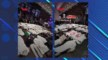 Норвежцы в саванах легли на пол вокзала Осло