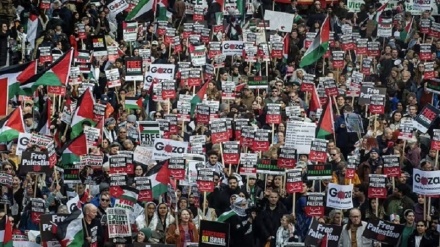 ثبت بزرگترین تظاهرات ضدصهیونیستی در تاریخ انگلیس