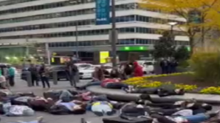 Խորհրդանշական բողոքի ցույց Ֆիլադելֆիայում ընդդեմ Իսրայելի հարձակումների Գազայի վրա