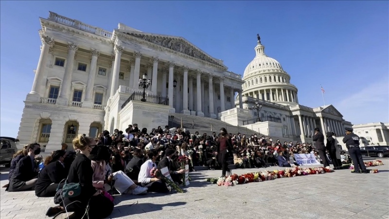 pegawai Kongres AS demo tuntut gencatan senjata di Gaza