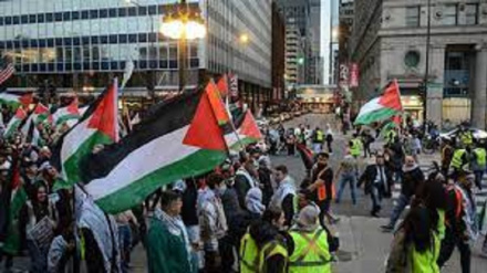 Usa, i sostenitori di Gaza si radunano a Chicago 