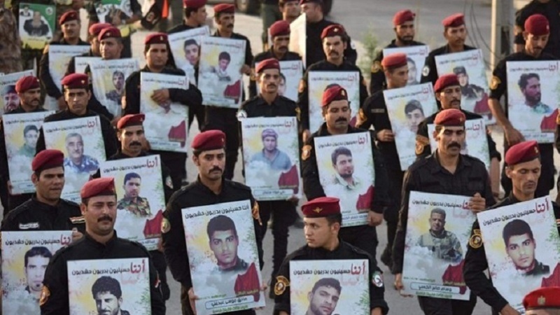 Il martirio di un membro dell'Hashd al-Shaabi iracheno nell'attacco della coalizione americana 