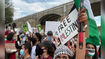 Usa: Il raduno di sostenitori palestinesi nell'edificio dell'Università del Michigan