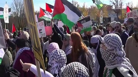 Pro-Palestinian demonstrators gather near Biden's Delaware home