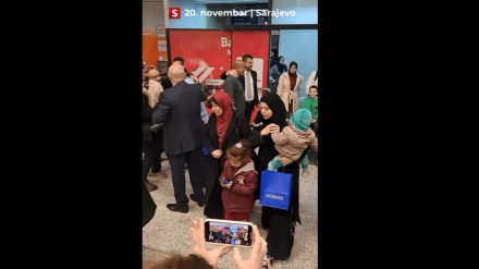 ورود اولین گروه از اتباع کشور بوسنی از غزه به سارایوو 