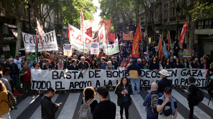 (FOTO) Corteo di solidarietà a Gaza a Buenos Aires - 1