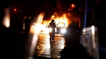 Demonstrators clash with riot police after Dublin knife attack