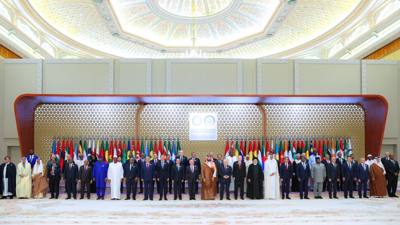 Konferensi Tingkat Tinggi Luar Biasa Pemimpin Negara-Negara OKI di Riyadh, Sabtu (11/11/2023).