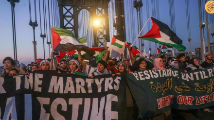 Thousands rally in New York City to support Palestine, call for immediate ceasefire 