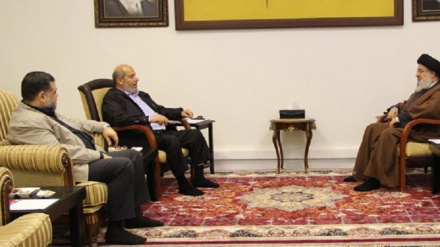 دیدار سید حسن نصرالله با رهبران حماس