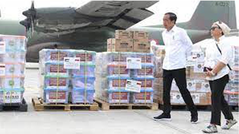 Presiden RI Joko Widodo Tinjau bantuan Indonesia untuk Gaza (dok)