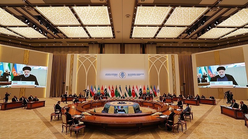 Konferensi Tingkat Tinggi Pemimpin Negara-Negara ECO di Tashkent, Kamis (9/11/2023).
