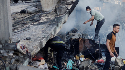 جنگنده‌های صهیونیست در یک شب ۴۵۰ منطقه غزه را بمباران کردند