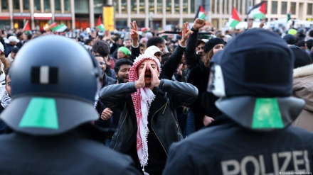 巴勒斯坦支持者在柏林举行示威活动 