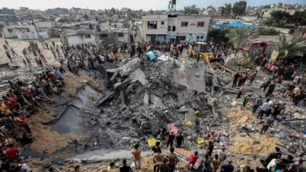 Bə Ğəzzə tanqə seonist rejimi zəmini iyən həvoku bə izəmon hucum kardey