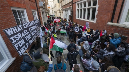  London pro-Palestine protest target subsidiary of Israeli weapons company Elbit Systems 