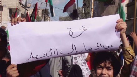 Pro-Palestine demonstration held in Damascus